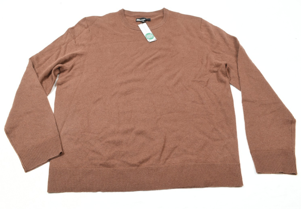 The Commons Cashmere Sweater Mens XL Brown Long Sleeve Crew Neck Pullover